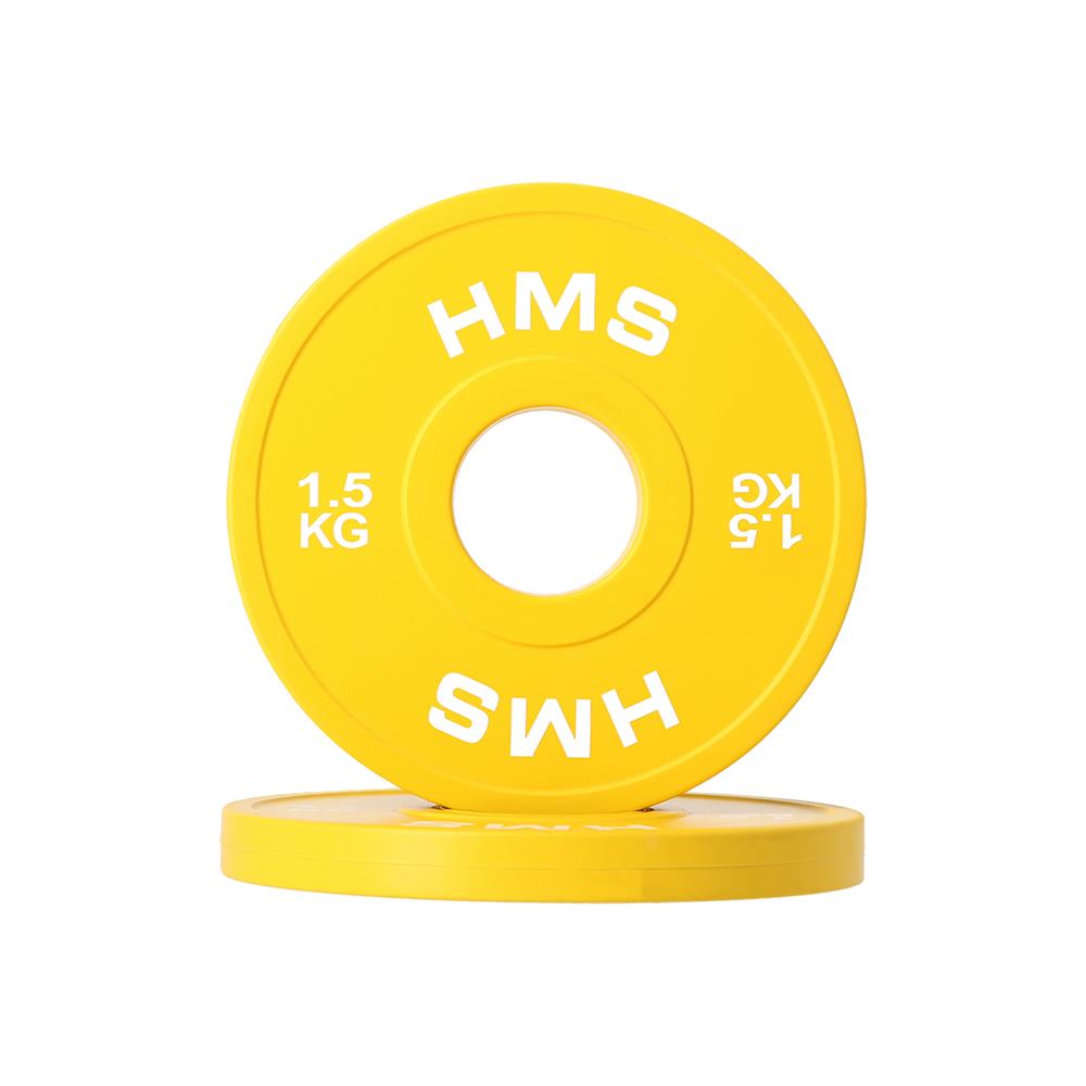 Hantelscheibe 1,5 kg Gummiert 50 mm, 2 Stück | HMS CBRS15