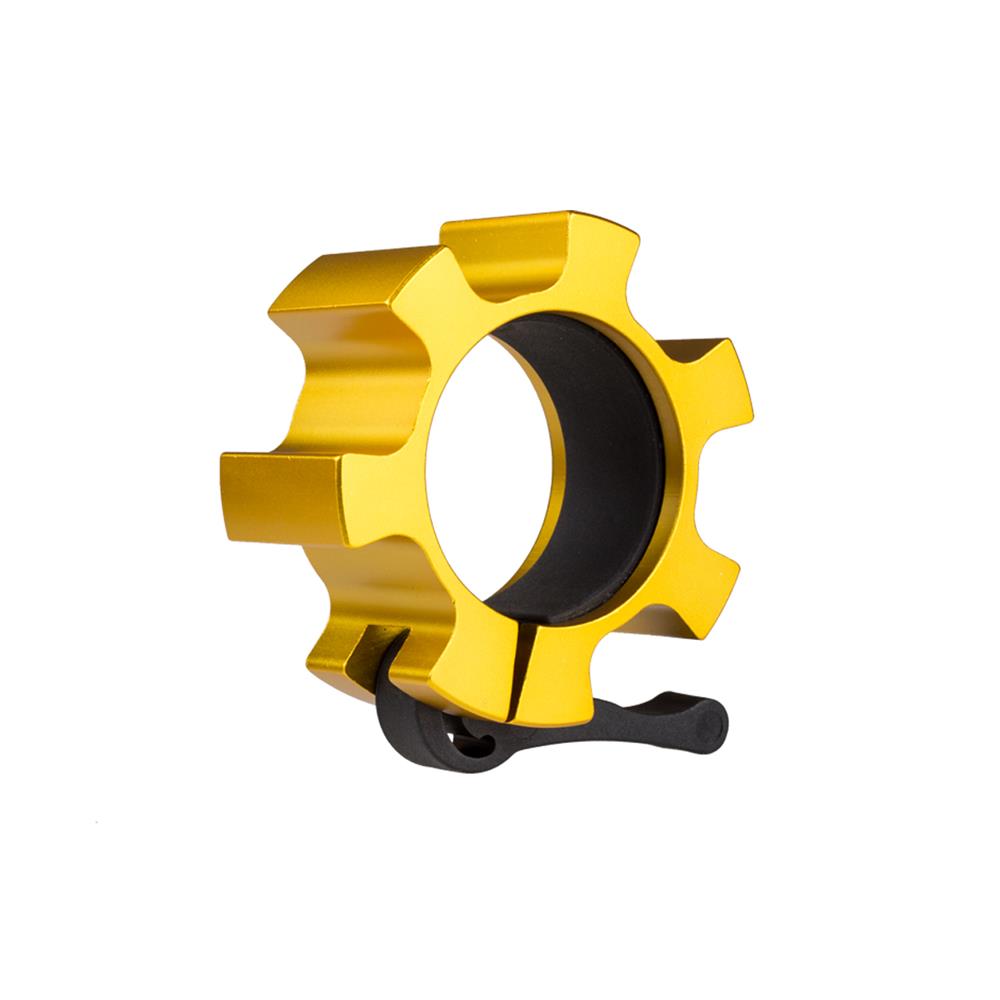 Langhantelverschlüsse 50 mm Gold Aluminium Schnellverschluss, 2 Stück | HMS ZG1500
