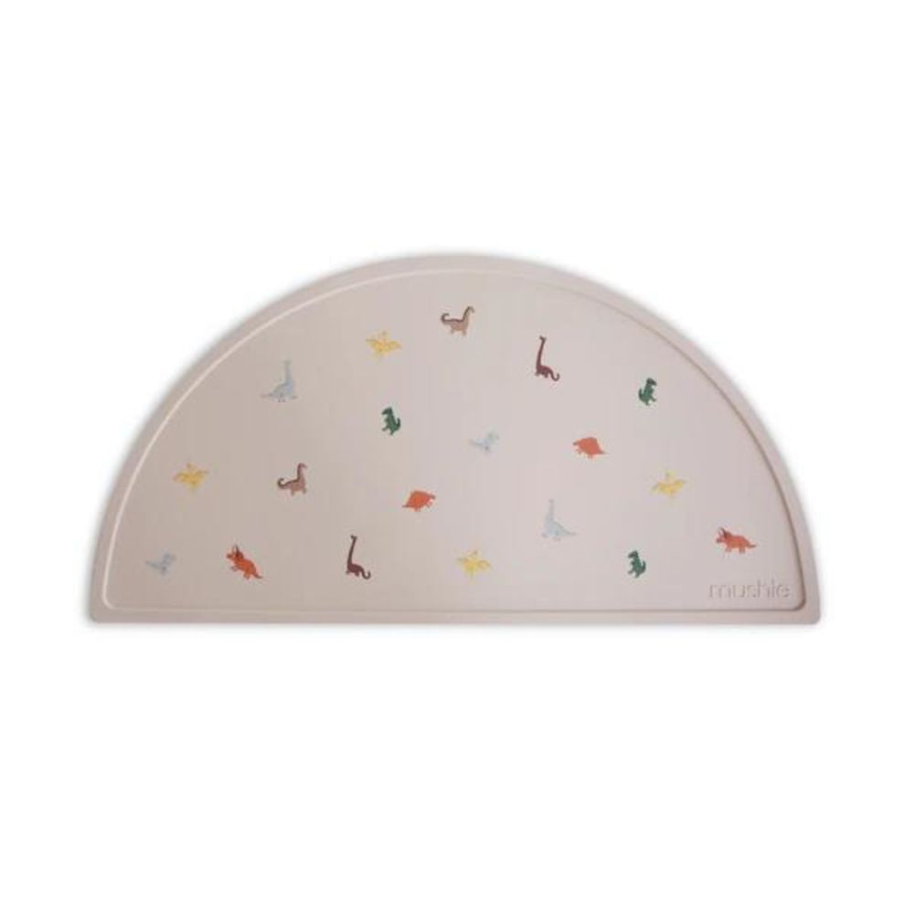 Mushie Silikon-Platzdeckchen, Dinosaurs, Tischset, BPA-frei