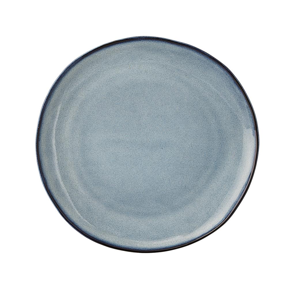 Bloomingville Sandrine Teller, Blau, 22cm, Steingut im dänischen Design