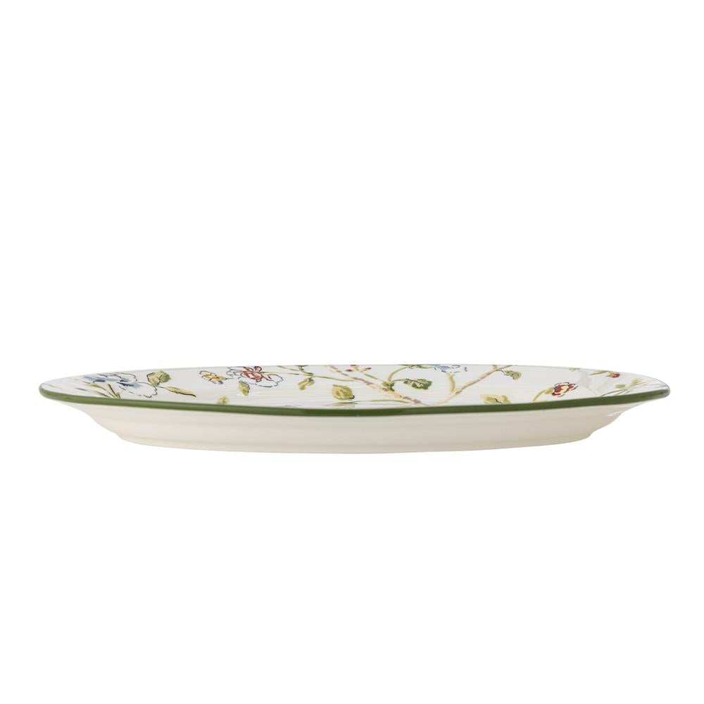 Bloomingville Bloomie Servierplatte 35 x 25 cm Steingut, mehrfarbig