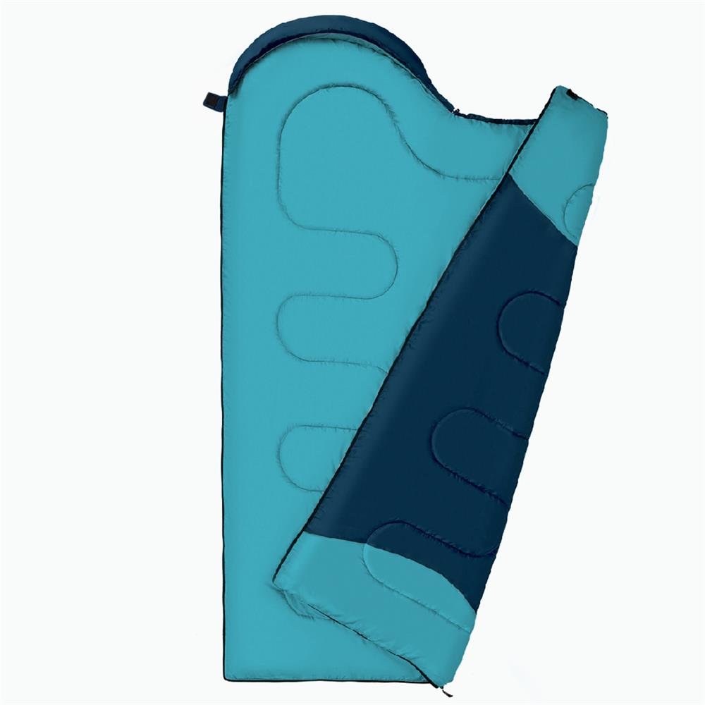 NILS CAMP Schlafsack Größe L Blau-Hellblau - Mumienschlafsack für Outdoor, Trekking & Camping