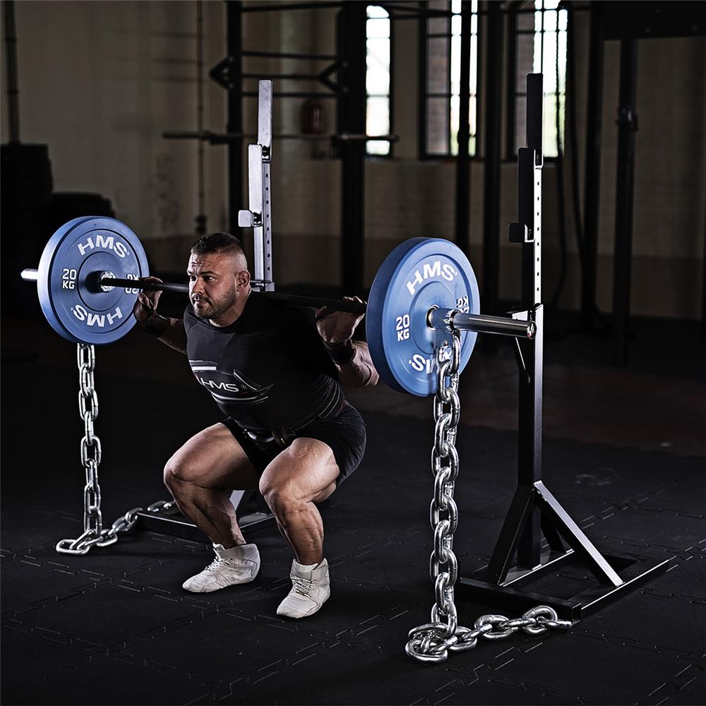 Hantelscheibe 10 kg Gummiert 50 mm Bumper Plate, 2 Stück | HMS CBR10