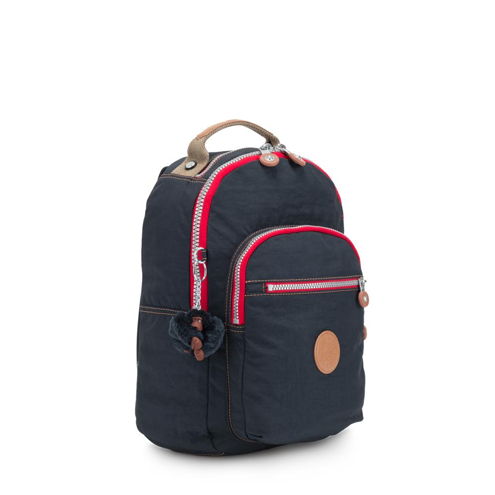 Kipling SEOUL, großer Rucksack, True Navy Combo (blau), Laptoprucksack 15 Zoll mit viel Stauraum