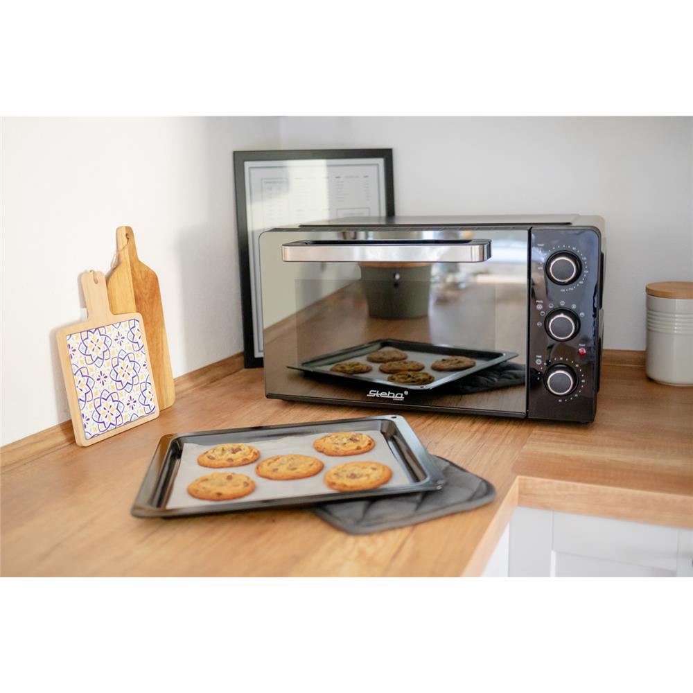Steba Grillbackofen KB 224 Black Steel 24L Drehspieß Umluft 1500 Watt
