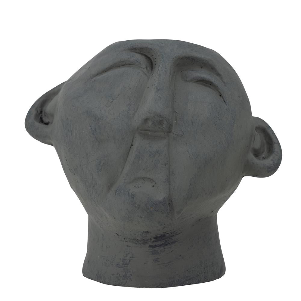 Bloomingville Vesla Dekofigur Terrakotta Schwarz 16 cm Skulptur Dekogesicht