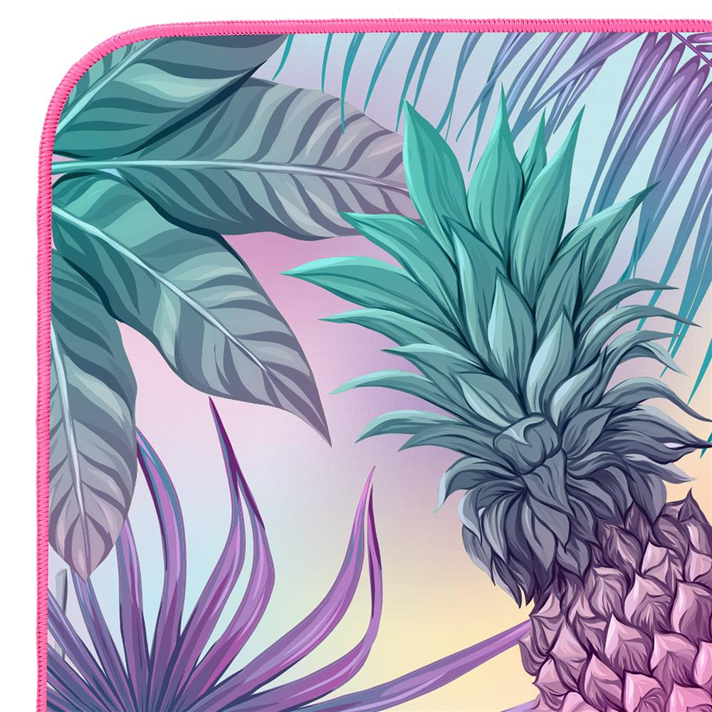NILS Mikrofaserhandtuch 160x80 cm Ananas - schnelltrocknendes Handtuch für Camping, Strand & Sport