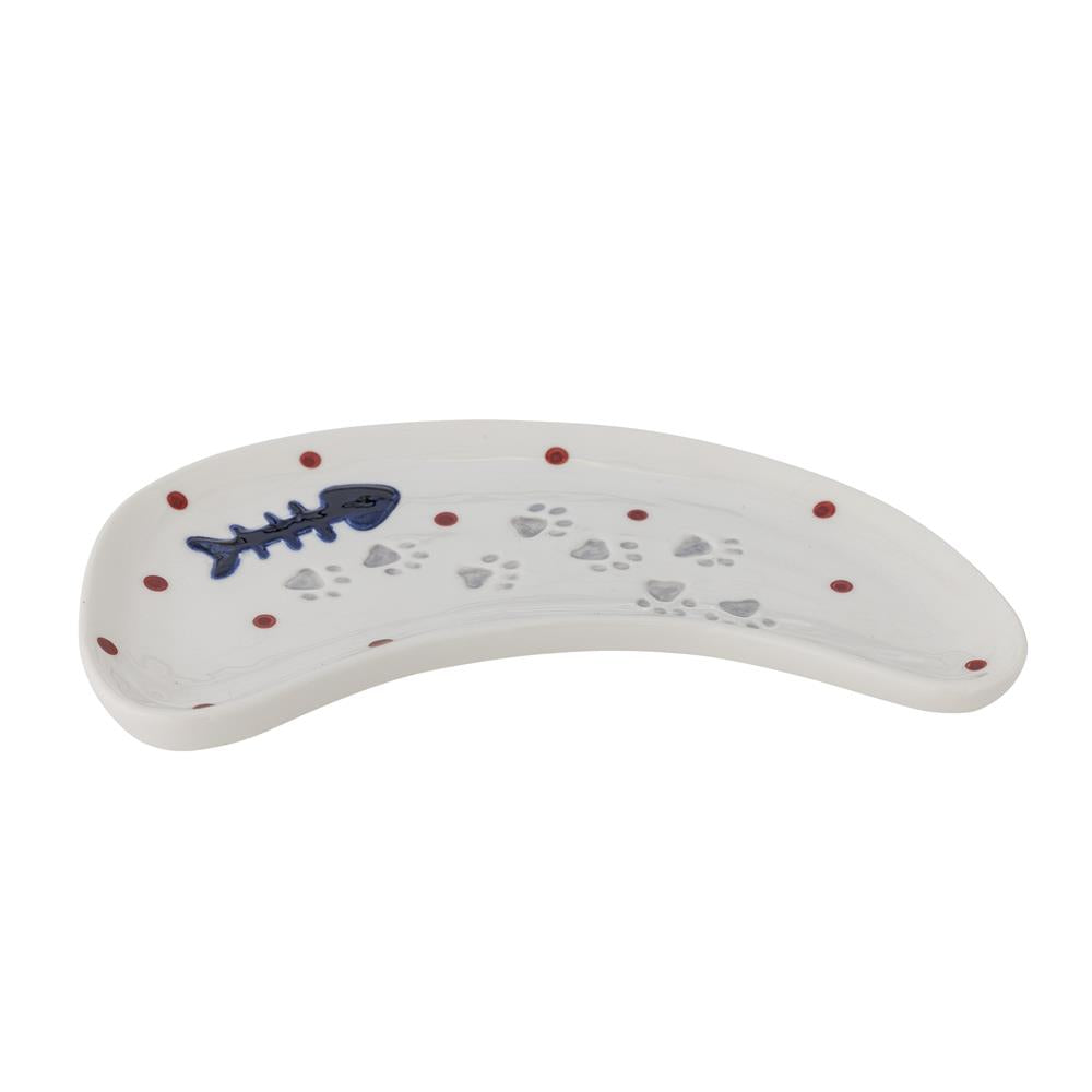Bloomingville Bitte Servierplatte 2er Set 23x12 cm bunt - Steingut Teller Deko Küche