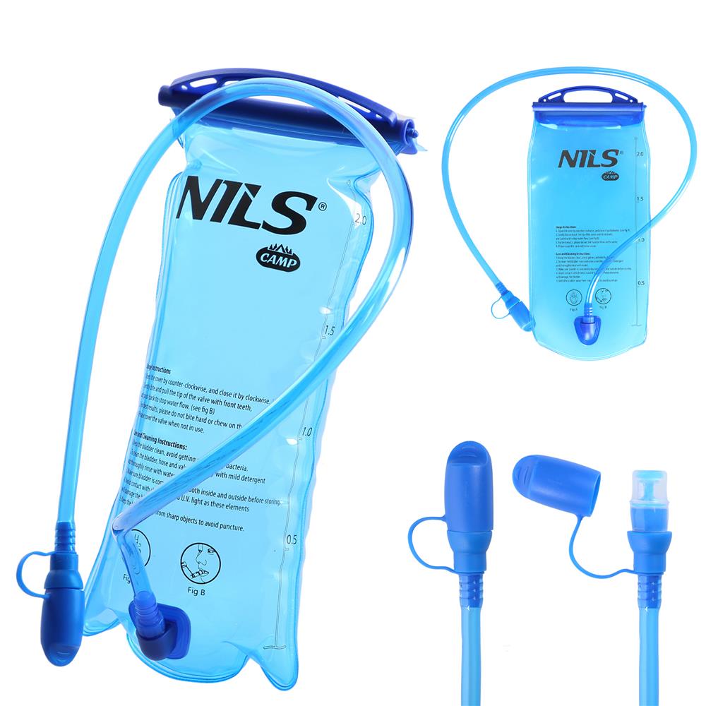 NILS CAMP Trinkblase 2L für Rucksack Wandern Fahrrad Outdoor