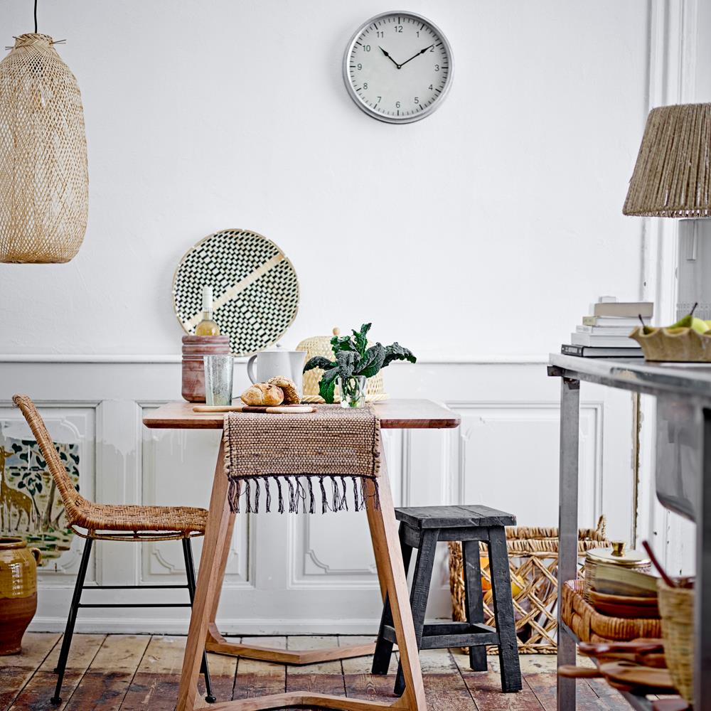 Bloomingville Tona Wanddekoration schwarz aus Bambus – 3er Set Wanddeko für Wohnzimmer & Flur