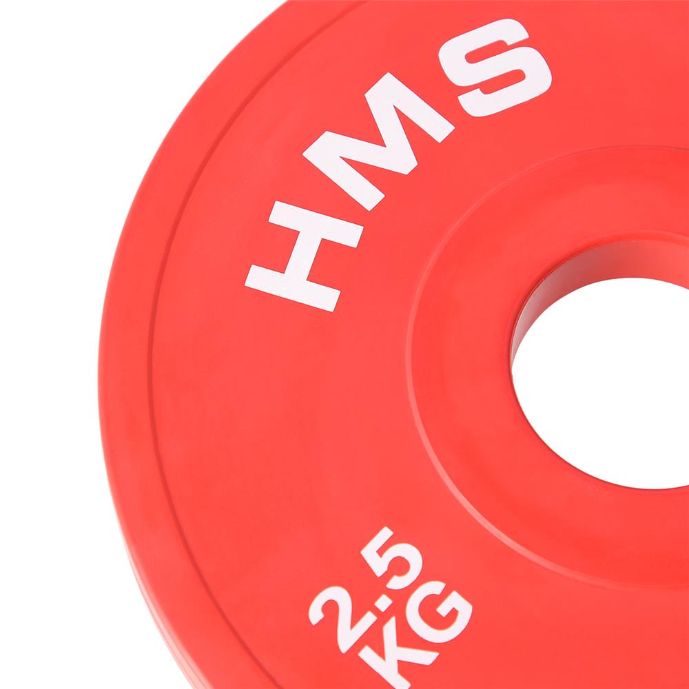 Hantelscheibe 2,5 kg Gummiert 50 mm, 2 Stück | HMS CBRS25