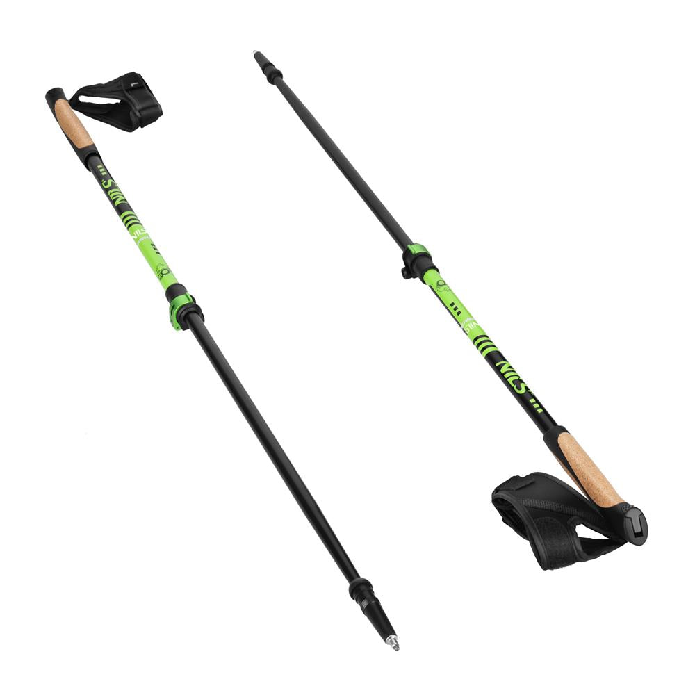 Nordic Walking Stöcke Aluminium 6061 Korkgriff Grün | NILS NW8611