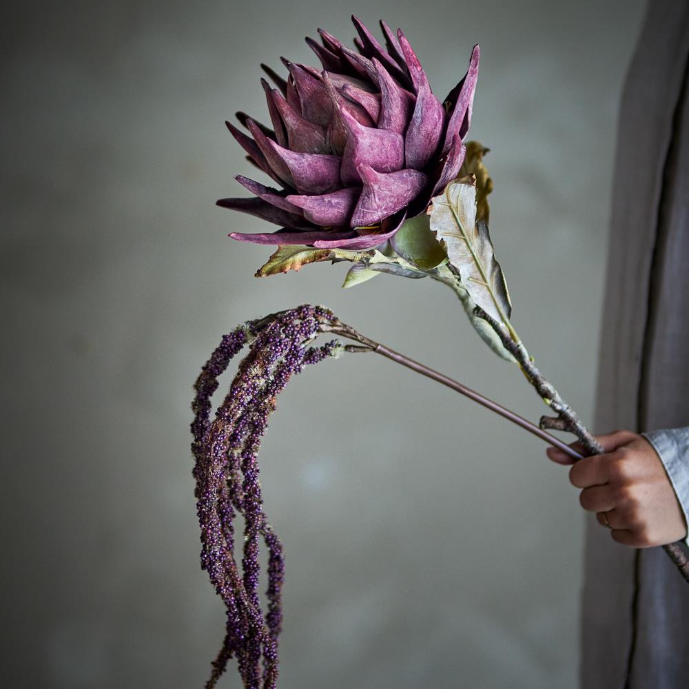 Bloomingville Foxtail Stiel künstliche Blume braun Dekozweig Vase Wohnzimmer Deko