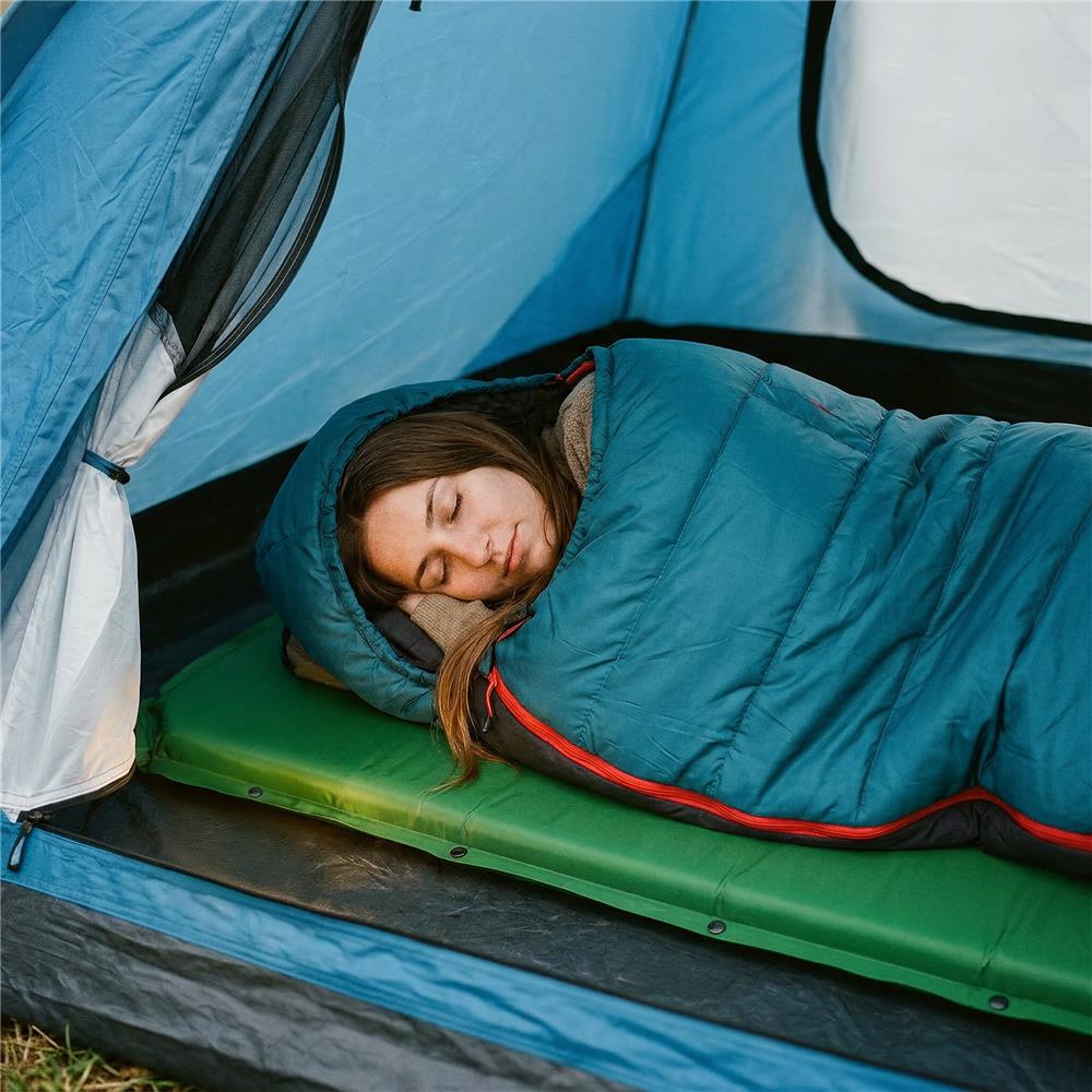 NILS CAMP Isomatte selbstaufblasend grün für Camping Outdoor Reisen komfortabel