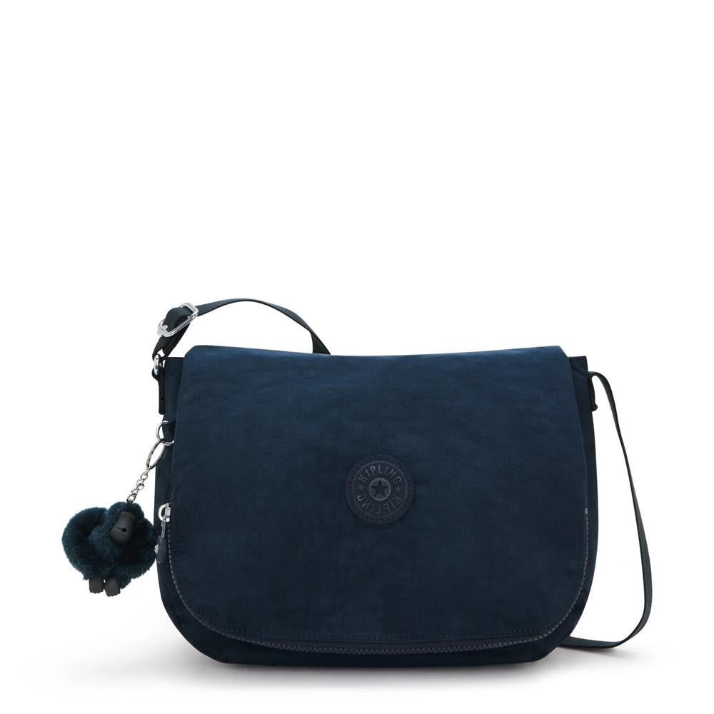 Kipling EARTHBEAT M, Schultertasche, Blue Bleu 2 (blau), Umhängetasche mit viel Stauraum