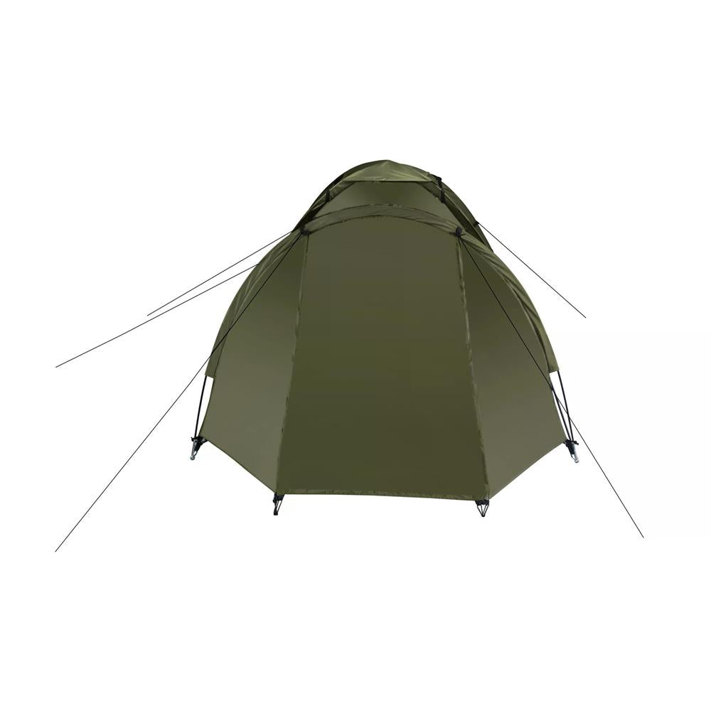 NILS CAMP Hiker Zelt für 2 Personen in Khaki - kompaktes Campingzelt mit Vorraum für Camping & Outdoor
