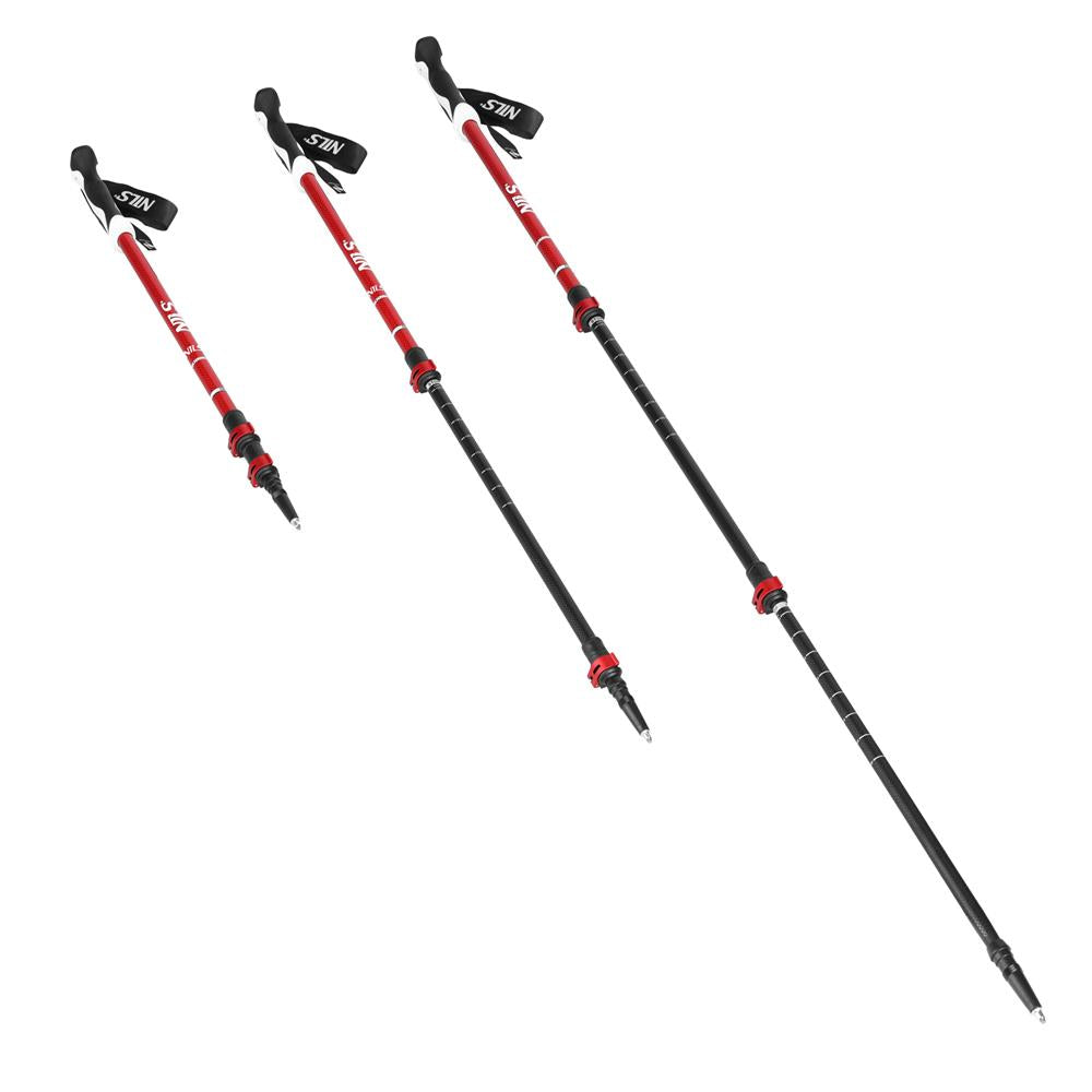 Trekkingstöcke Aluminium Wanderstöcke Rot | NILS TK8601