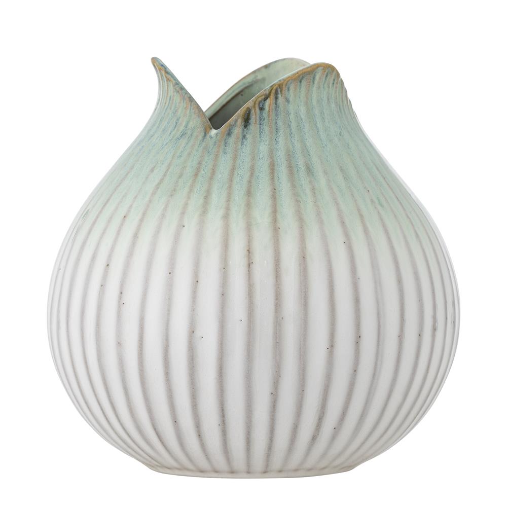 Bloomingville Skylar Vase Grün Steingut D19,5xH19,5 cm Deko