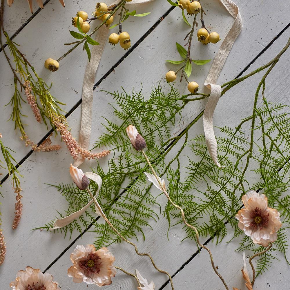 Bloomingville Hawthorn Kunstblume Zweig Gelb Polyethylen 84 cm
