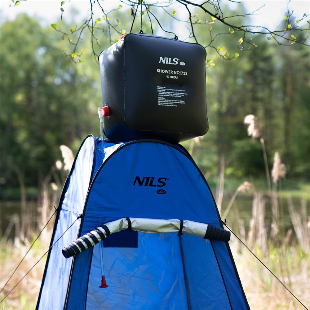 NILS CAMP Umkleidezelt blau Pop-Up für Camping Strand Outdoor Dusche WC