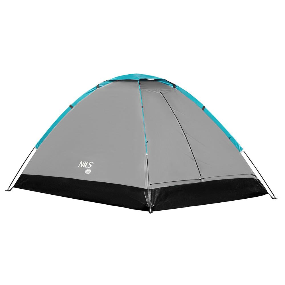 NILS CAMP Zelt für 2 Personen in Grau - kompaktes Campingzelt für Outdoor, Trekking, Festival & Reisen