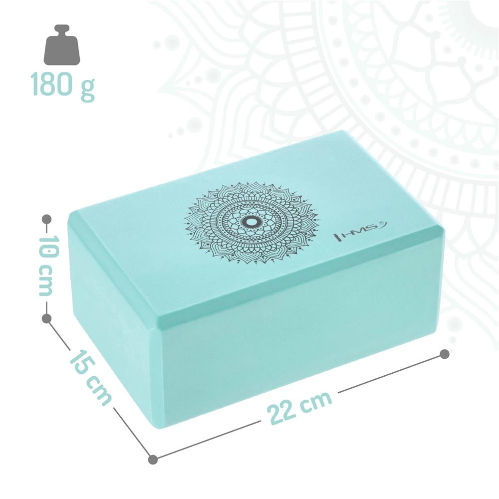 Yoga Block Mint Yogaklotz für Yoga, Pilates und Dehnübungen | HMS KJ02