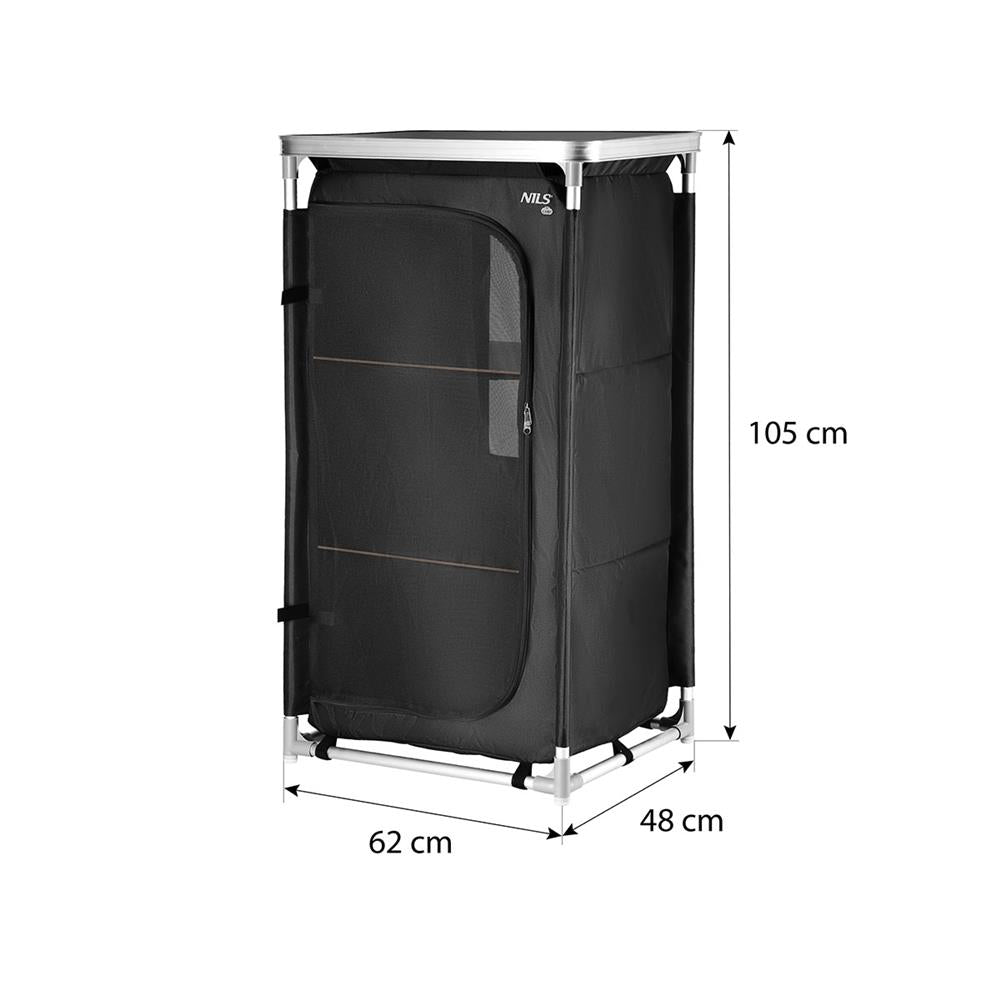 NILS CAMP Campingschrank mit Arbeitsplatte - faltbarer Outdoor Schrank für Camping & Reisen