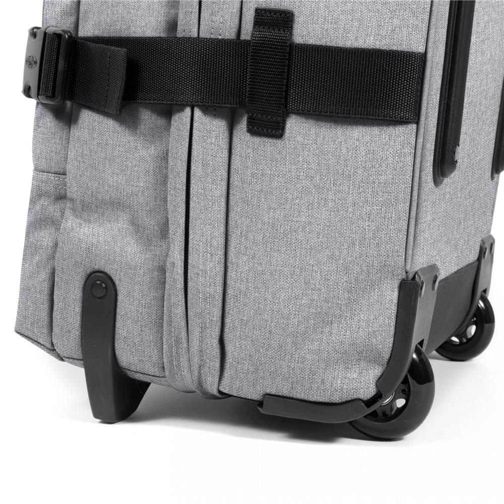 Eastpak TRANVERZ M, Reisetrolley, Sunday Grey (grau), 78L, Rollkoffer mit 2 Rädern und TSA-Schloss