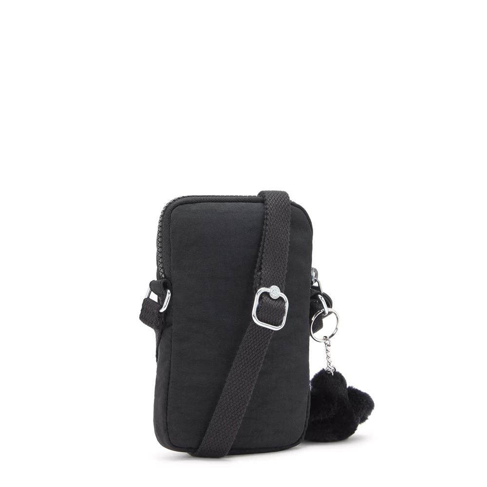 Kipling TALLY, Handytasche, Black Noir (schwarz), Crossbody Tasche für Smartphone mit Fächern