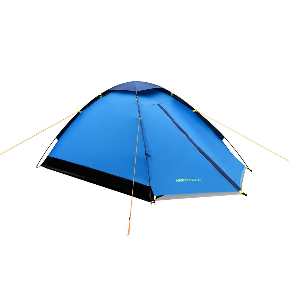 NILS CAMP Nightfall Zelt für 2 Personen in Blau - leichtes Campingzelt für Trekking, Berge & Outdoor