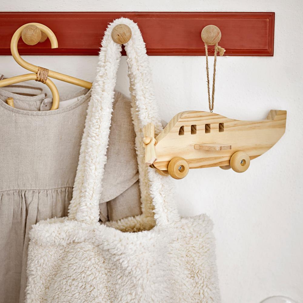Bloomingville MINI Mushroom Tasche mit Pilzmotiv fürs Kinderzimmer & unterwegs, weiß