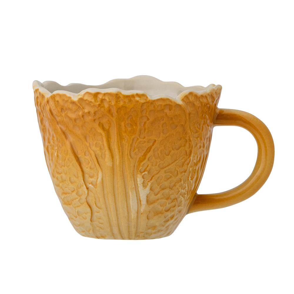 Bloomingville Savanna Tasse gelb 280 ml aus Steingut – Tasse für Küche & Tischdeko