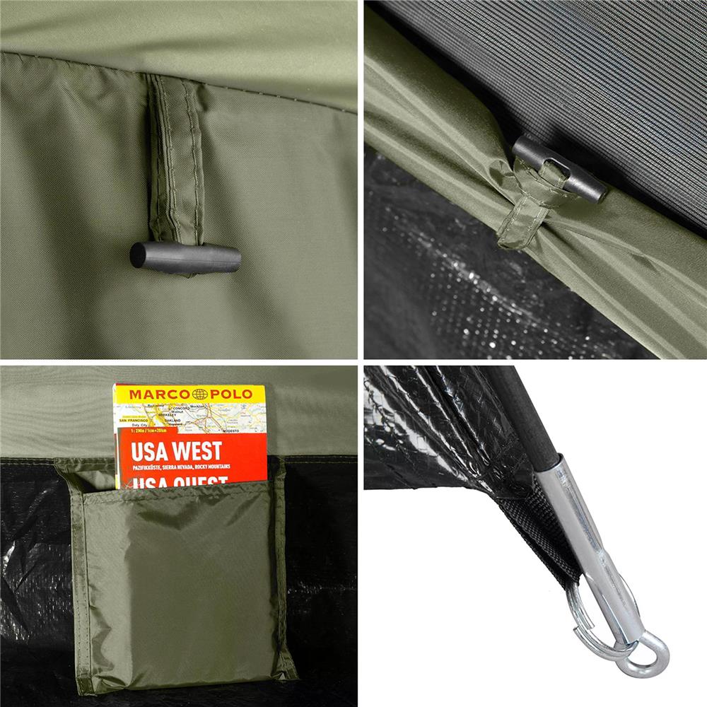 NILS CAMP Hiker Zelt für 2 Personen in Khaki - kompaktes Campingzelt mit Vorraum für Camping & Outdoor