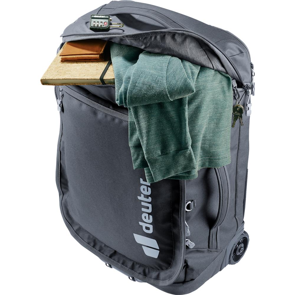 deuter Duffel Pro Movo 36, Reisetrolley, black (schwarz), auch als Rucksack tragbar