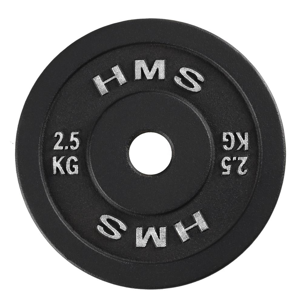 Hantelscheibe 2,5 kg Gusseisen 30 mm Gewichtsscheibe | HMS TCN02
