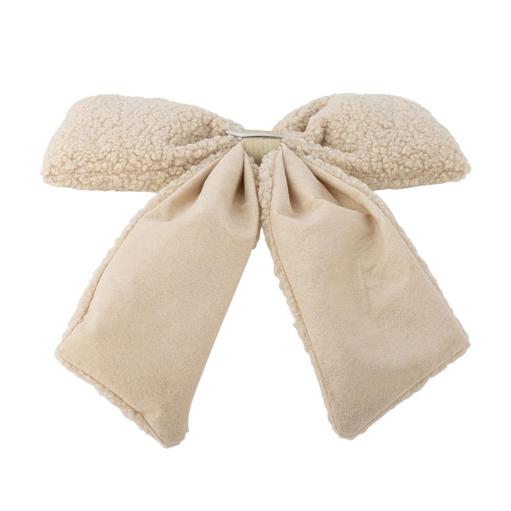 Bloomingville Ruby Dekoschleife Natur Polyester Weihnachtsdeko mit Clip