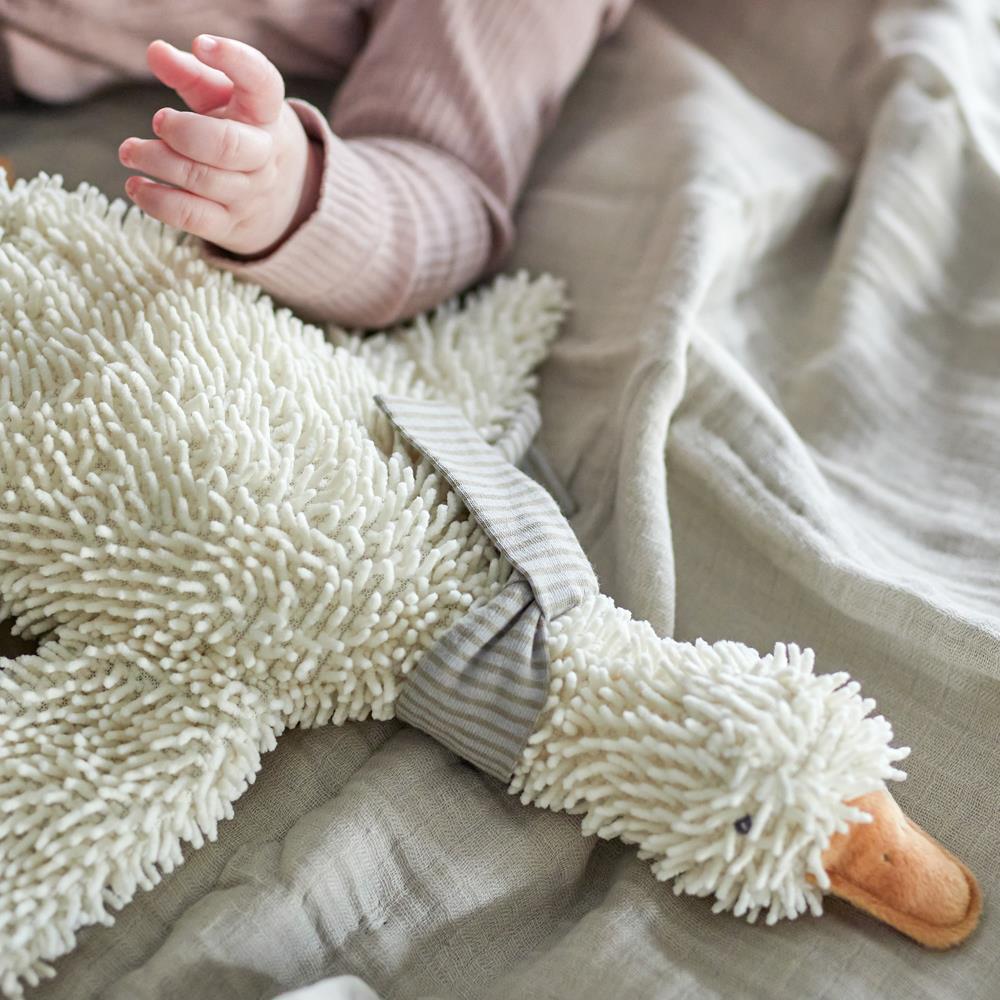 Bloomingville MINI Gaspard Plüschtier Gans weiß Kuscheltier ab Geburt