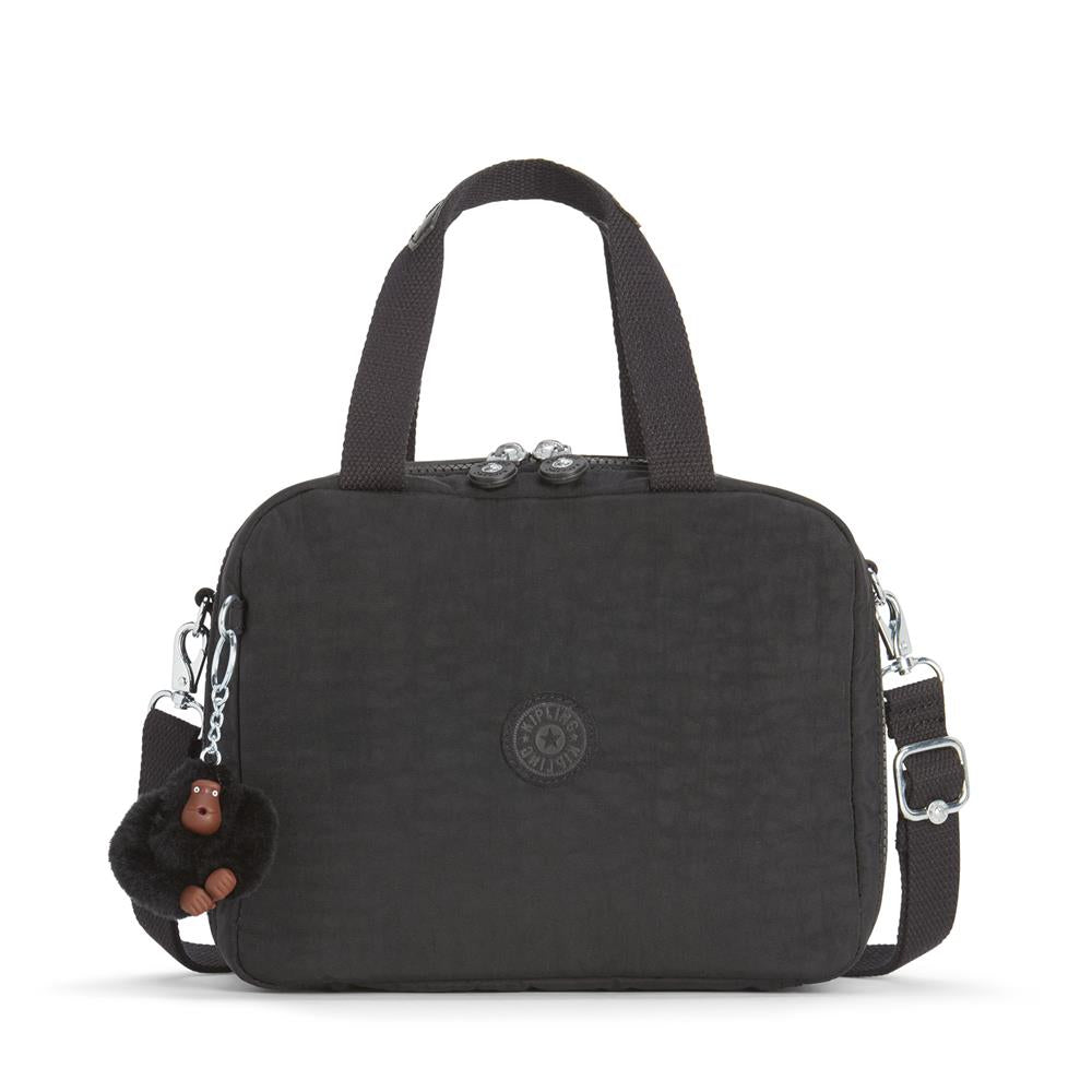 Kipling MIYO, isolierte Lunchbox Tasche mit Trolleyschlaufe, 8L, True Black (schwarz)