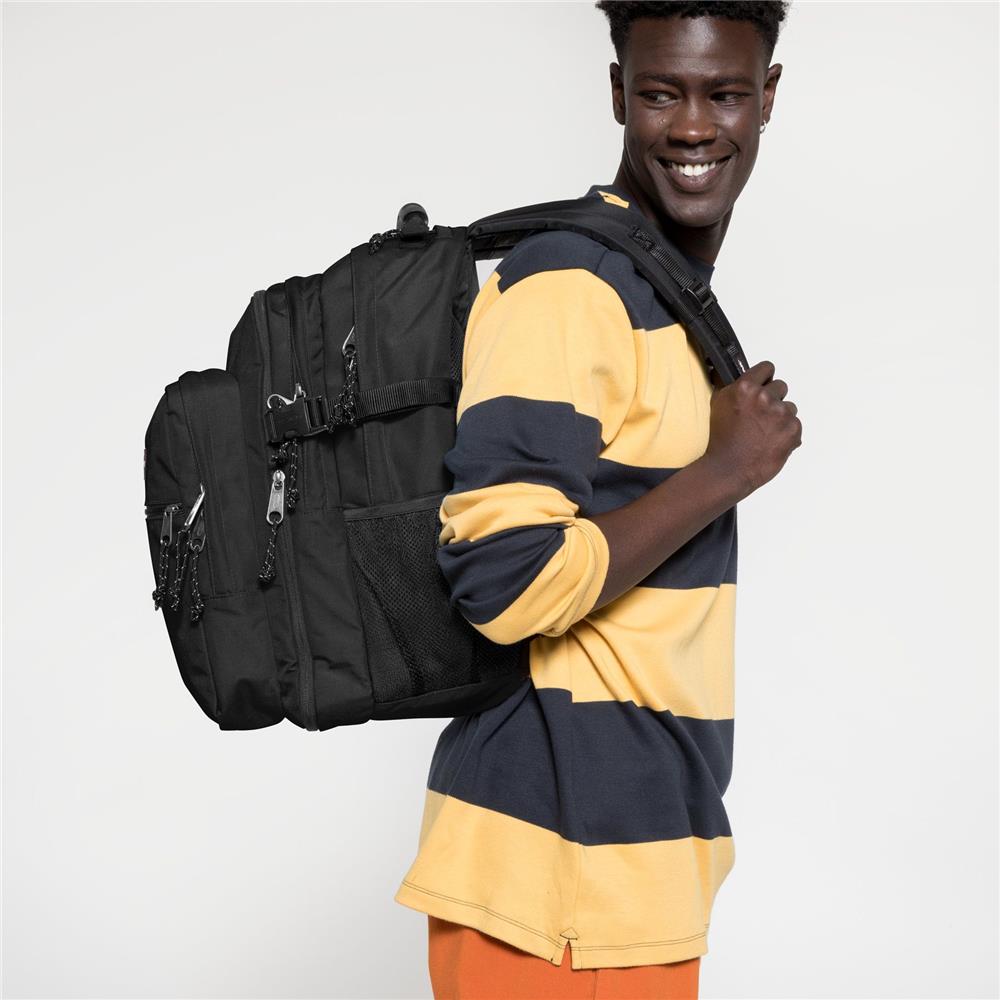 Eastpak TUTOR, Großer Rucksack, Black (schwarz), 39L, mit Flaschenhalter und Laptopfach