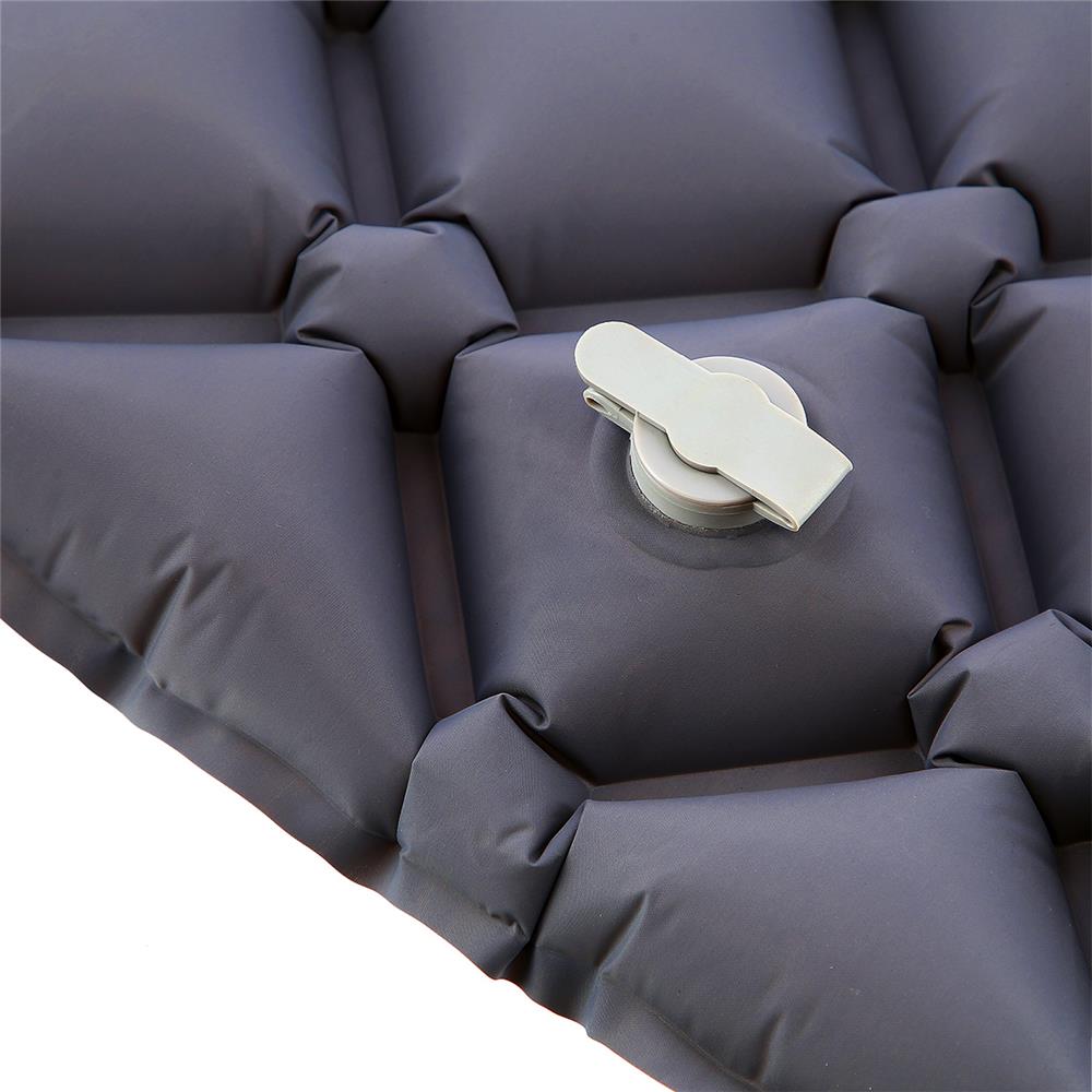 NILS CAMP Campingmatte leicht in grau mit Luftpumpe Outdoor Trekking Reisen