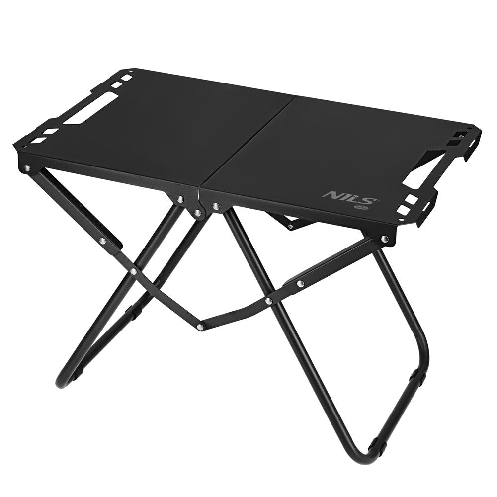 NILS CAMP Campingtisch klappbar schwarz kompakt für Camping Outdoor Garten