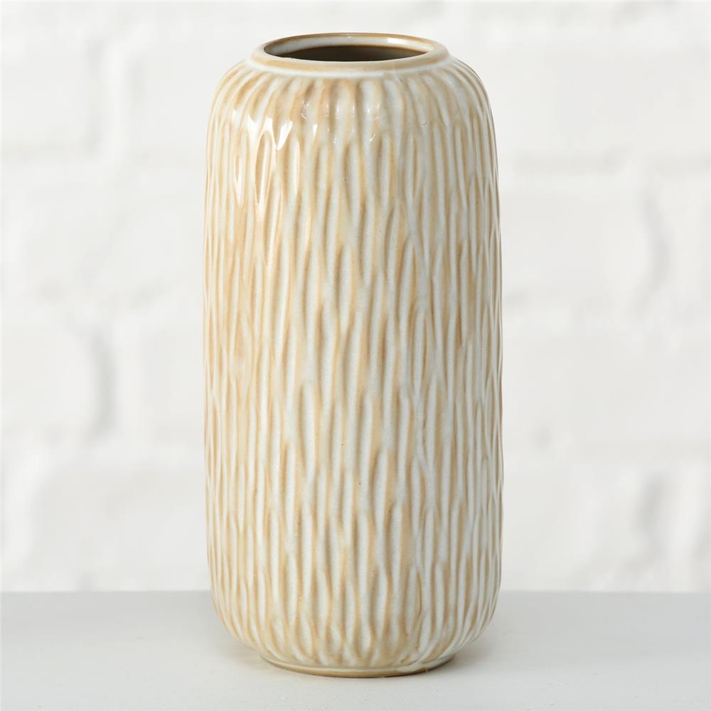 BOLTZE Vase Zalin 4er Set Cremeweiß Porzellan Wasserdicht