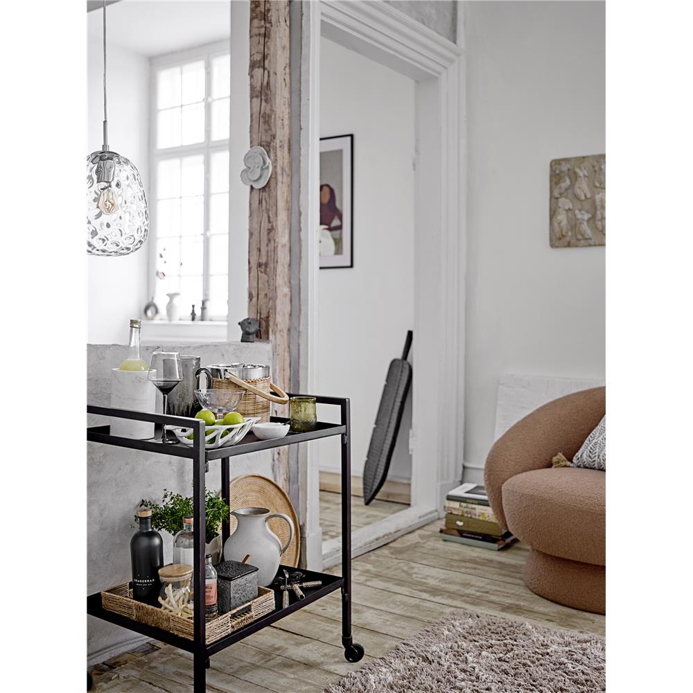 Bloomingville Daiva Dekofeder in Braun 94cm aus Mangoholz