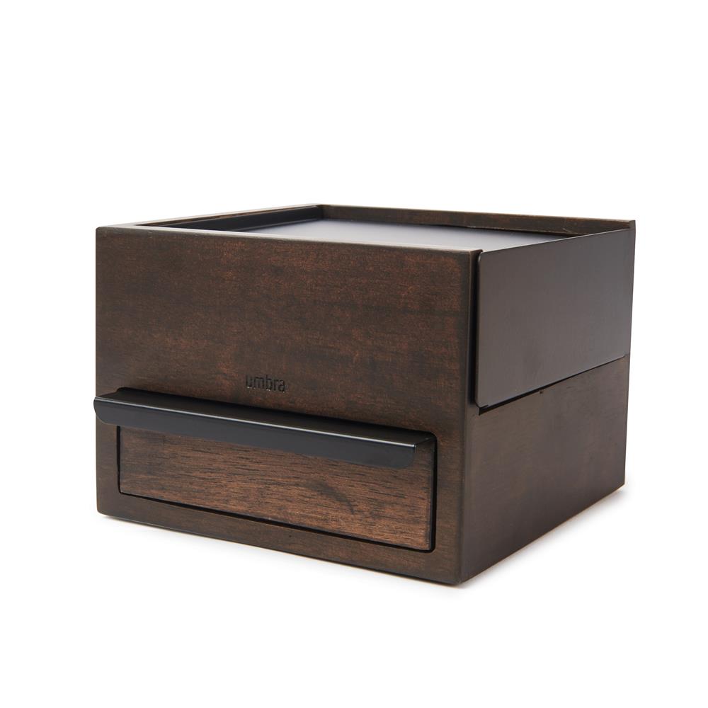 Umbra Stowit Mini Design Schmuckkasten Holz Braun Schmuckaufbewahrung Organizer