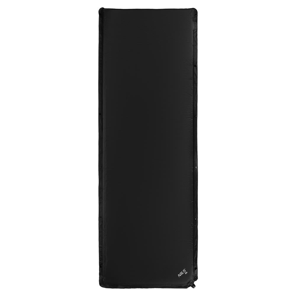 NILS CAMP selbstaufblasende Campingmatte 188 cm schwarz Isomatte Outdoor Schlafmatte