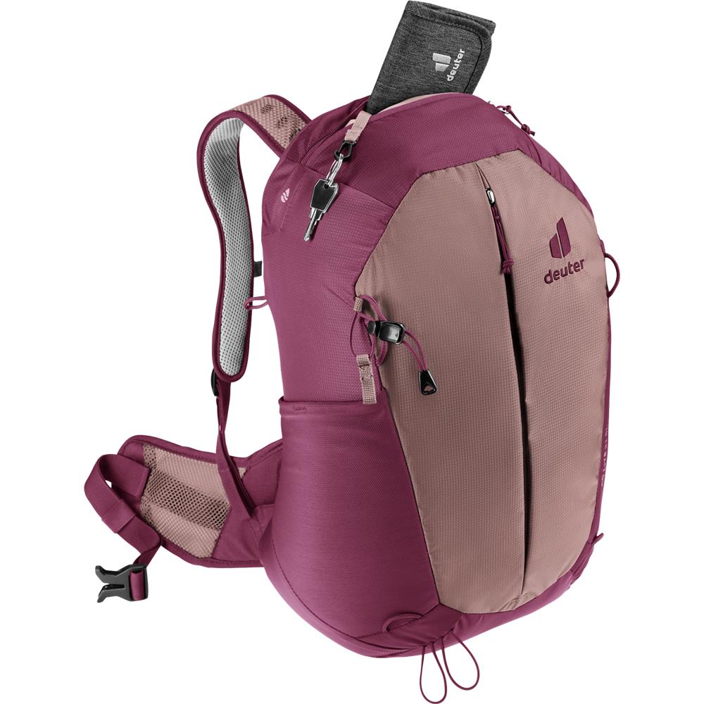 deuter AC Lite 21 SL, Wanderrucksack, ashrose-cassis (braun), 21L