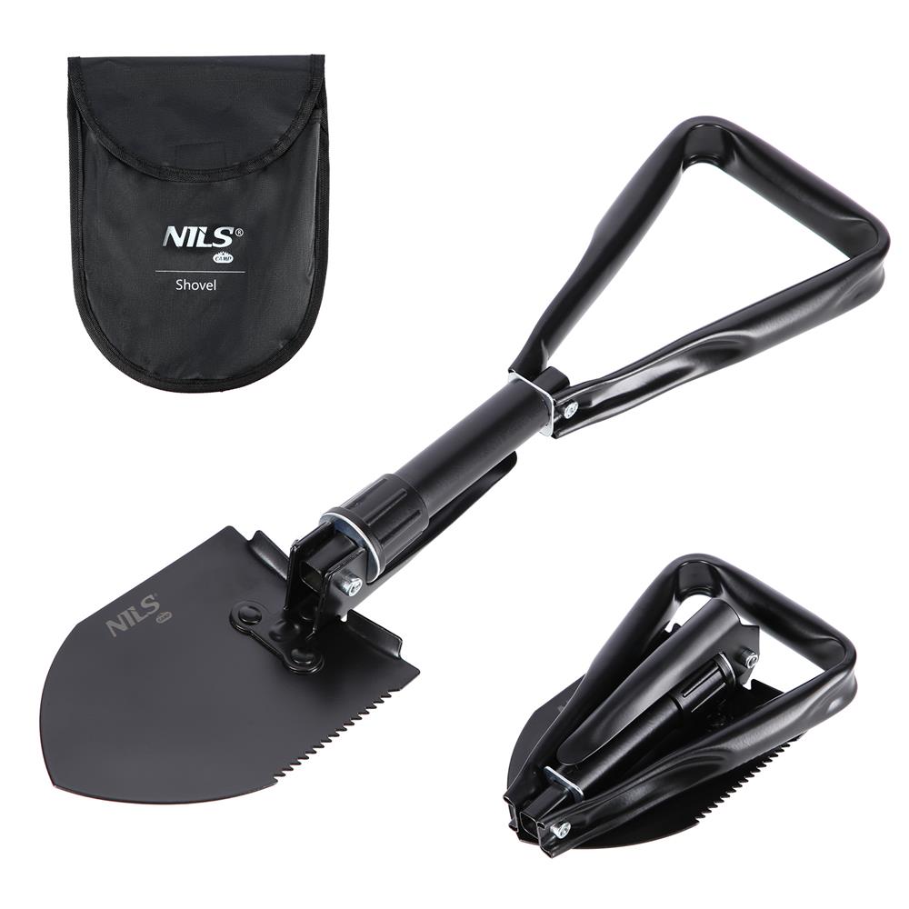 NILS CAMP Klappspaten Multitool mit Säge Pickel für Camping Outdoor