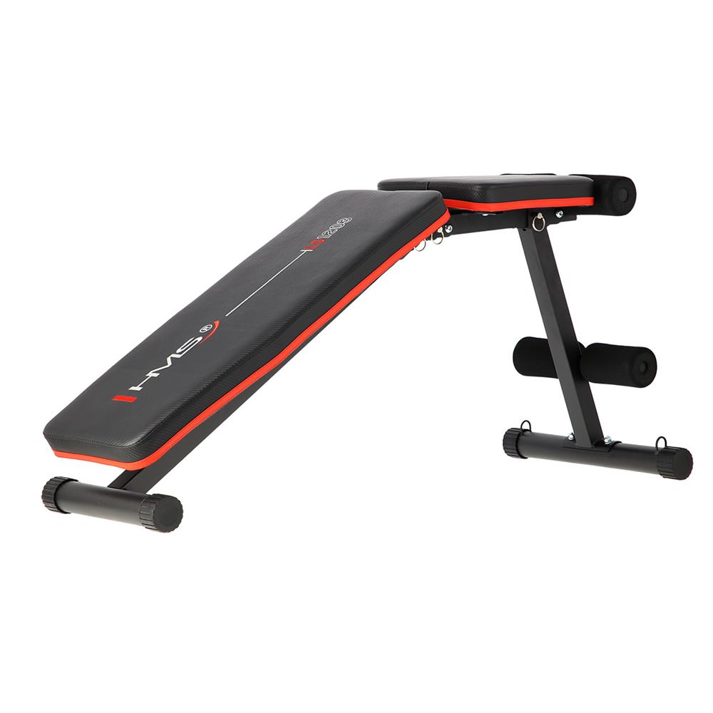 Klappbare Trainingsbank bis 200 kg mit Expandern | HMS LS1203