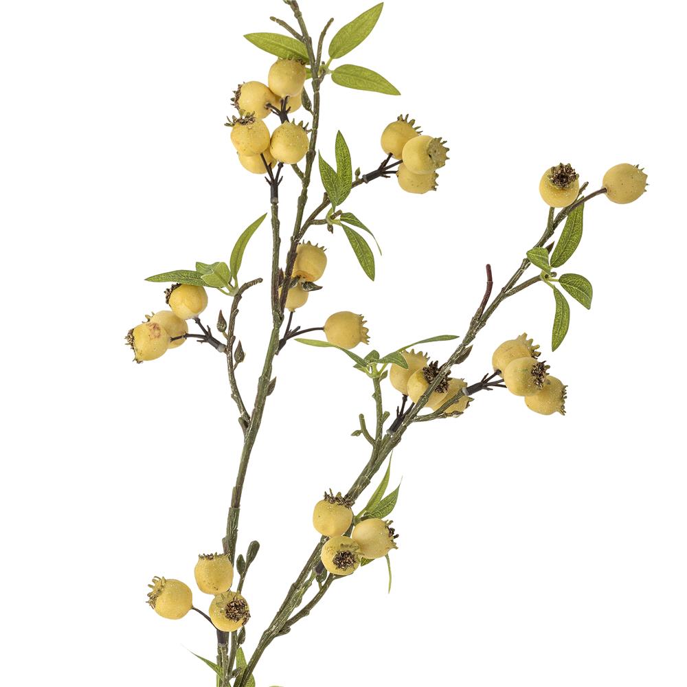 Bloomingville Hawthorn Kunstblume Zweig Gelb Polyethylen 84 cm