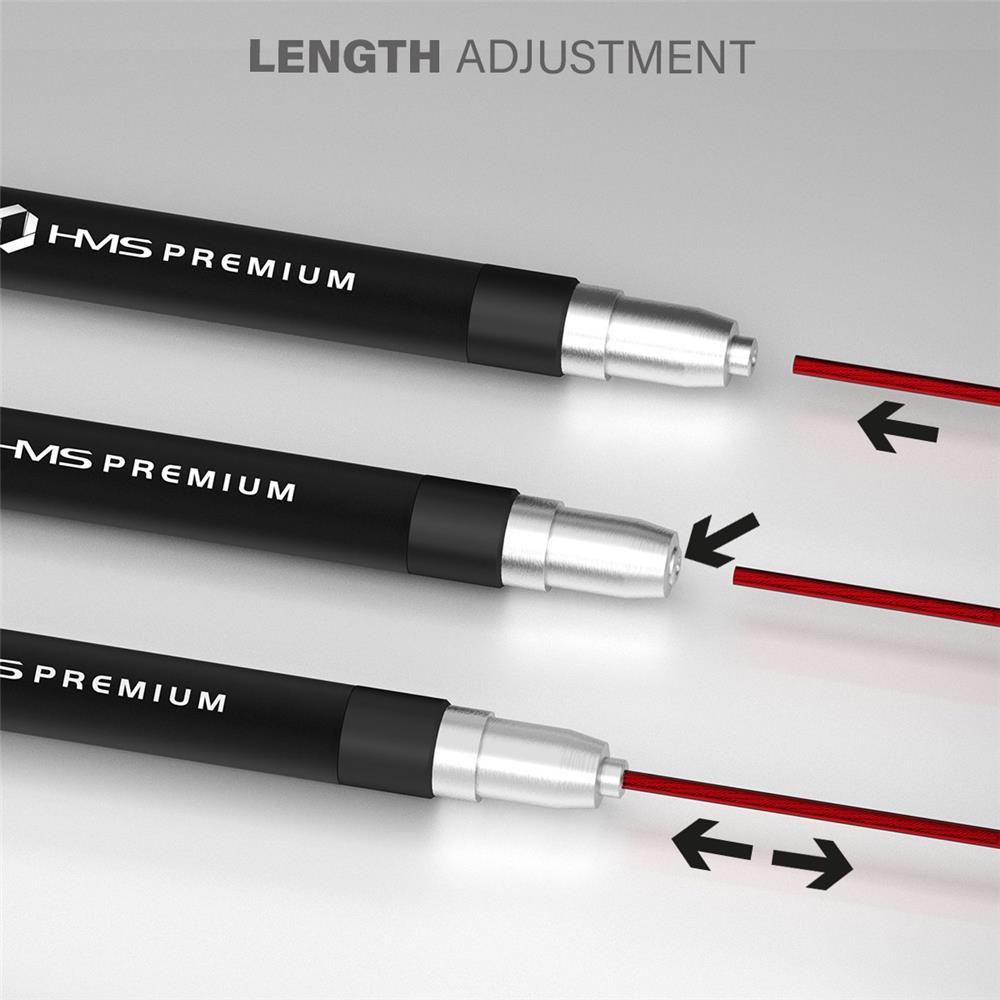 HMS Premium SK60 Aluminium Springseil verstellbar für Cardio und Fitness